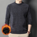 Herren warmer Strickpullover Aliams – Grau