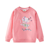 Mädchen Sweatshirt mit verspieltem Mäuse-Design Drune – Blau