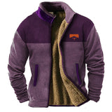Savrani™ | Herren Fleecejacke – Lila