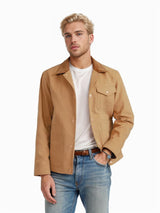 Herren vielseitige Baumwolljacke mit praktischen Taschen Aliams – Khaki