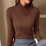 Nevo - eleganter rollkragenpullover – Braun