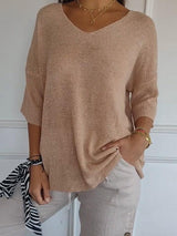 Bequemes und modisches Wintertop – Beige
