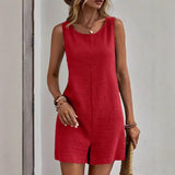 Nele | Sommer-Romper mit Lockerer Passform – Rot