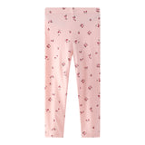 Mädchen Leggings mit zarten Blumenmustern Drune – Gelb