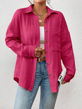 Kireliae - Hemd mit Button-down-Kragen – Rosa