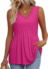 Katheryn – Elegantes ärmelloses Oberteil – Rosa