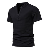 Karl | Premium V-Ausschnitt T-Shirt – Schwarz