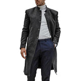 Herren eleganter Wool Trenchcoat Aliams 1760892632 – Dunkelgrau
