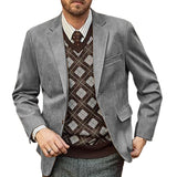 Herren eleganter Blazer im modernen Stil Aliams – Hellgrau