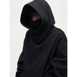 Herren Oversize Hoodie | Warme – Schwarz