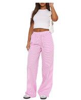 Evgenia - Weit Geschnittene Loungehose Mit Elastischem Bund – Rosa