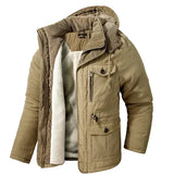 Robuste Herrenjacke mit warmem Innenfutter und stylischem Design – Beige