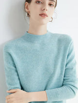 Eleganter Damenpullover für einen stilvollen Auftritt – Hellblau