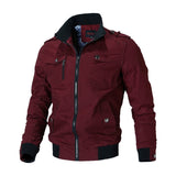 Elias - Bomberjacke mit mehreren Taschen – Rot