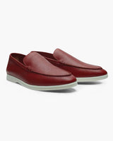 Logan | Vintage Old Money Herren Cowhide Leder Loafer – Rot
