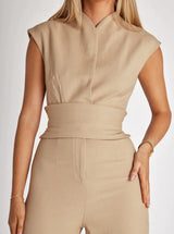 Eleganter Jumpsuit für Frauen - JADE – Braun