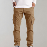 Hansjörg – Leichte Cargohose Mit Taschen – Khaki