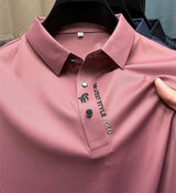 Lucas | Herren Stretch Baumwoll Polo-Shirt – Rosa