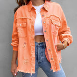 Chroma - Jeansjacke – Orange