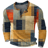 Zayden - Weiches Patchwork-Hemd – Braun