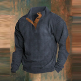 Lyle | Bequemer Retro-Pullover – Marineblau