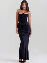 MIRELLA MAXI KLEID – Schwarz