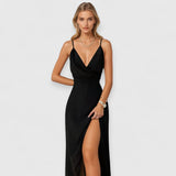 Aneta | Seidenkleid – Schwarz