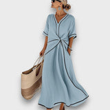 Aurora – Entspanntes Sommerkleid – Blau
