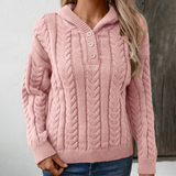Talbot | Pull Henley Kuschelig Chic – Rosa