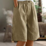 Lea | Loose-Fit Casual Shorts – Khaki