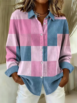 Nora – Strickbluse – Mehrfarbig