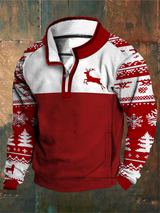 Lars - Warmer Weihnachts-Pullover mit Fleece-Futter – Mehrfarbig
