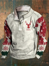 Sven - Winterpullover mit Rentierdruck – Mehrfarbig