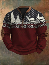 Hugo - Winterpullover mit Rentiermotiv – Mehrfarbig