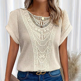 Alitzel - Spitzenbluse – Beige (Ausverkauft)