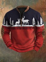 Lorenzo - Warmer Pullover mit Rentierdesign – Mehrfarbig