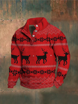Andreas - Klassischer Weihnachts-Pullover mit Rentiermuster – Mehrfarbig
