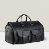Lillfrid | Klassische Wochenendtasche mit Vintage-Touch – Schwarz