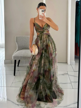DREAMY SUNSET MAXIKLEID – Army Grün