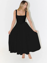 Grace | Elegantes Sommerkleid – Schwarz