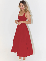 Grace | Elegantes Sommerkleid – Rot