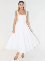 Nangula - Elegantes Kleid Aus Rayon – Weiß