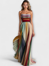 LUMINA STRIPE DRESS – Mehrfarbig