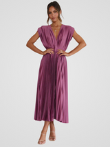 AMAYA PLEATED MIDI – Rosa