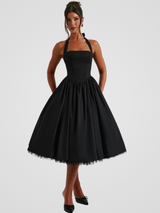VIVIENNE GRACE MIDIKLEID – Schwarz