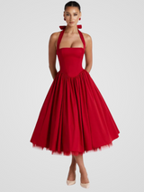 VIVIENNE GRACE MIDIKLEID – Rot