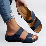 Lynn | Elegante orthopädische Sandale für Damen – Blau