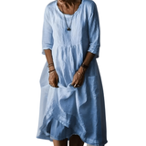 Zaria - Softtouch-Maxikleid – Blau