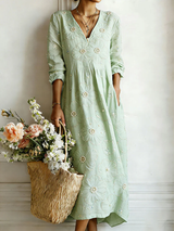Mbavera - Kleid Mit Blumenmuster – Grün