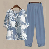 Sommer Zweiteiliges Set für Damen | Leichte – Hellblau